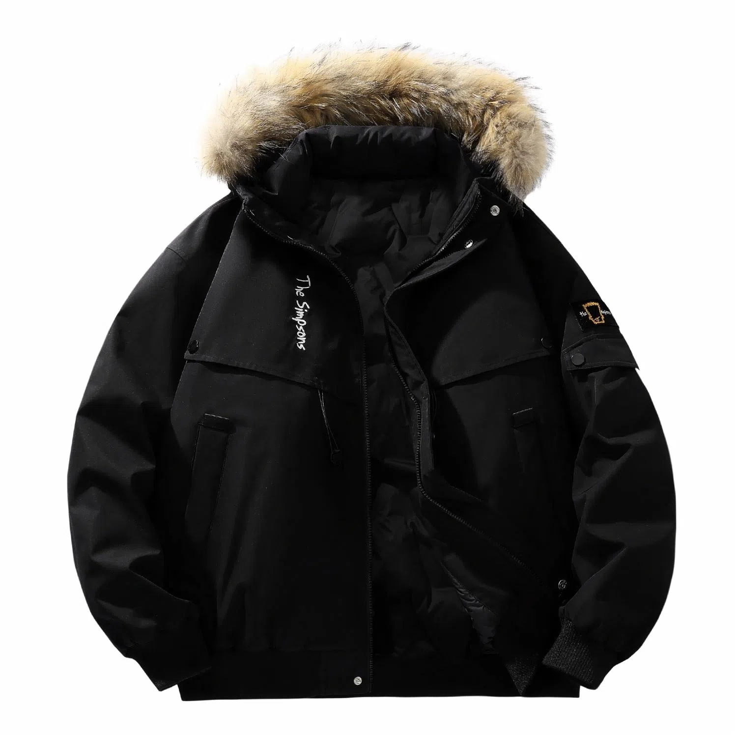 The Simpsons Embroidered Down Jacket