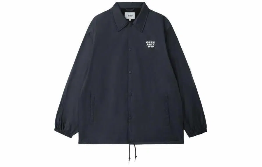 Carhartt WIP SS24 Letter Print Collar Jacket Navy