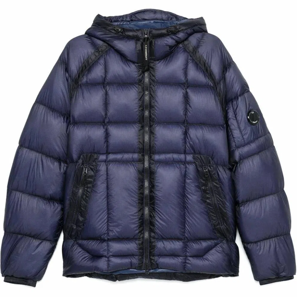 C.P. Company FW24 Quilted Down Jacket Navy