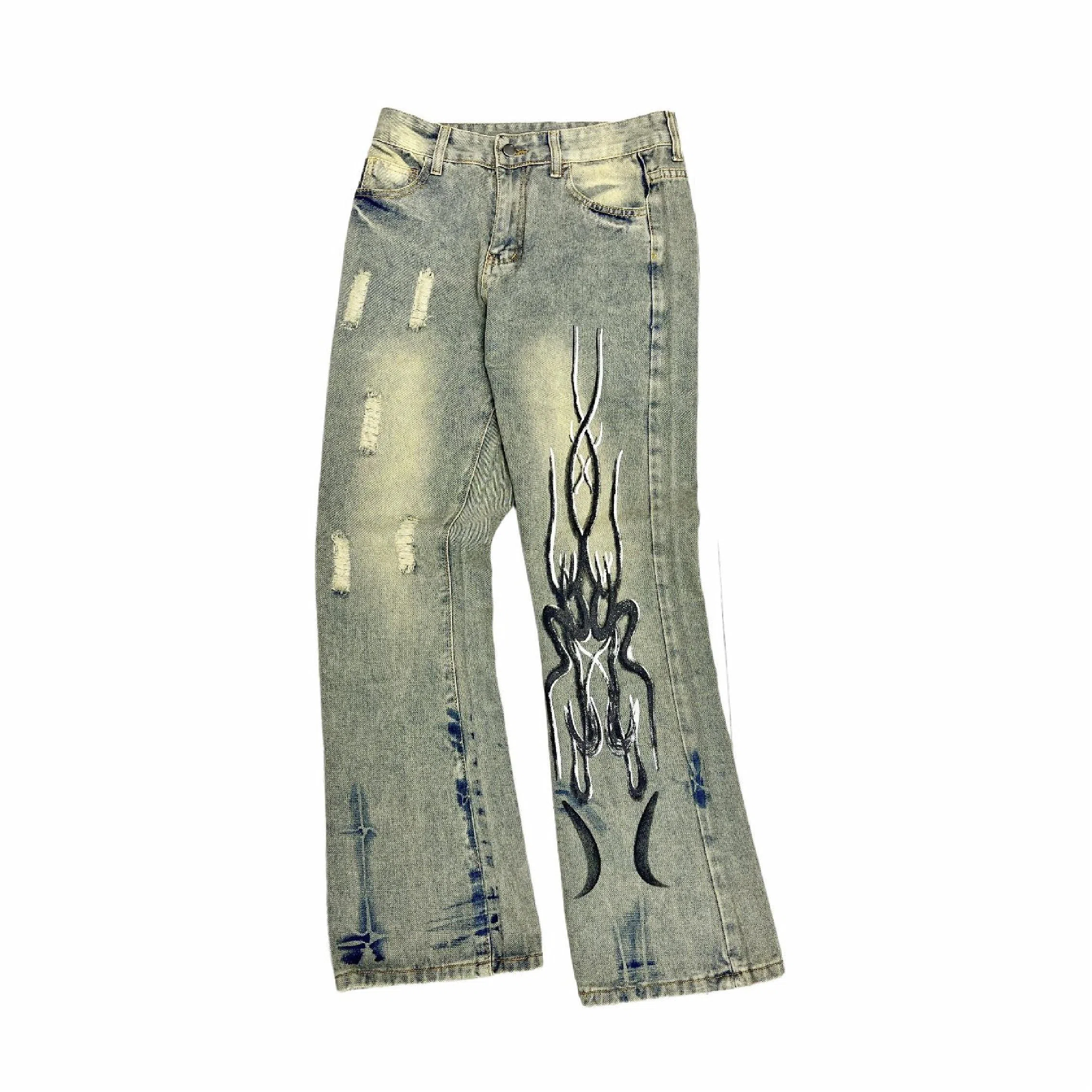 PANDA ADEVIL Vintage Denim Pants Blue