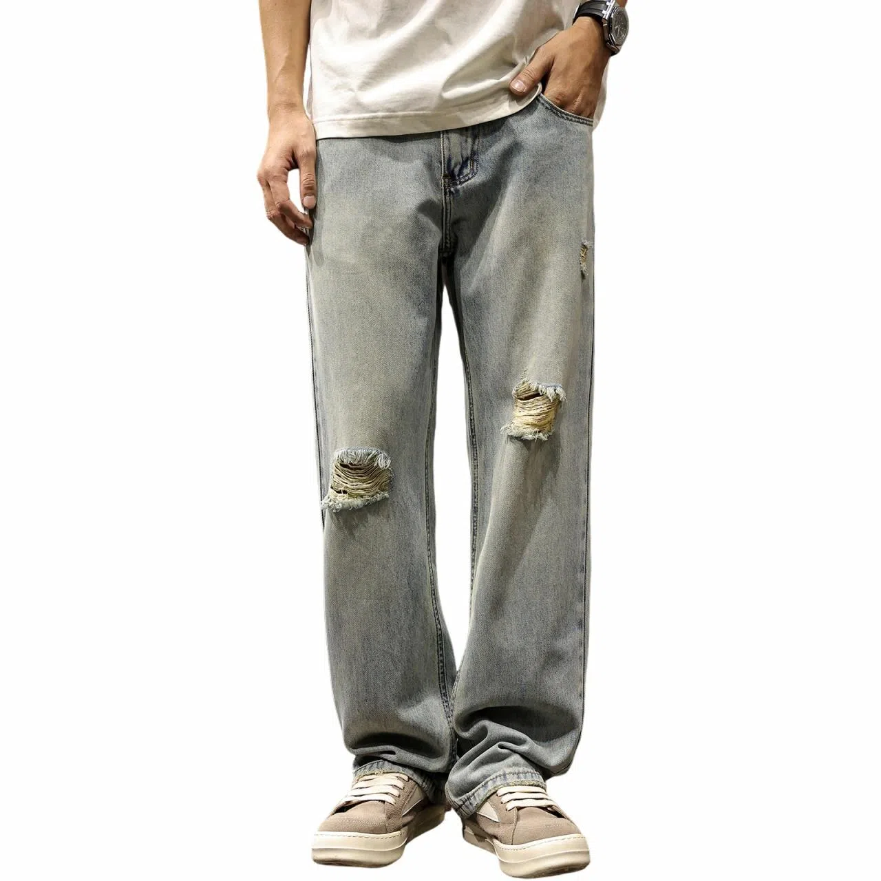 Lujebang Vintage Loose Jeans Light Blue