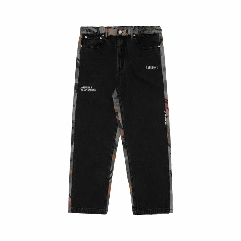 Aape FW23 Camo Patchwork Jeans