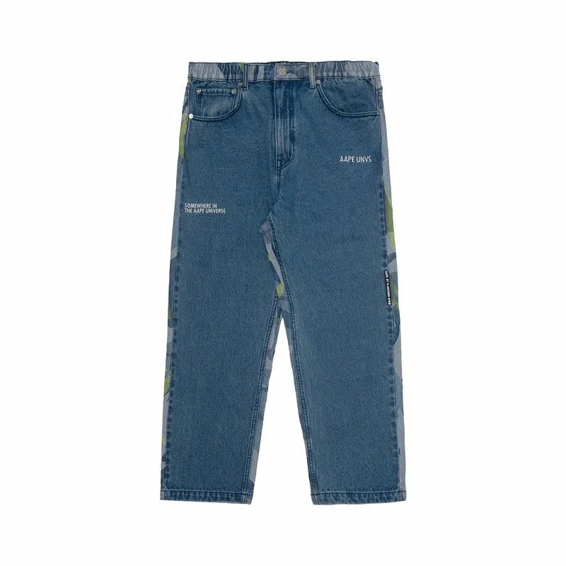 Aape FW23 Camo Patchwork Jeans
