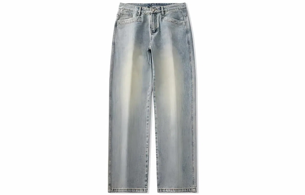 FAIRWHALE Straight Jeans Light Blue