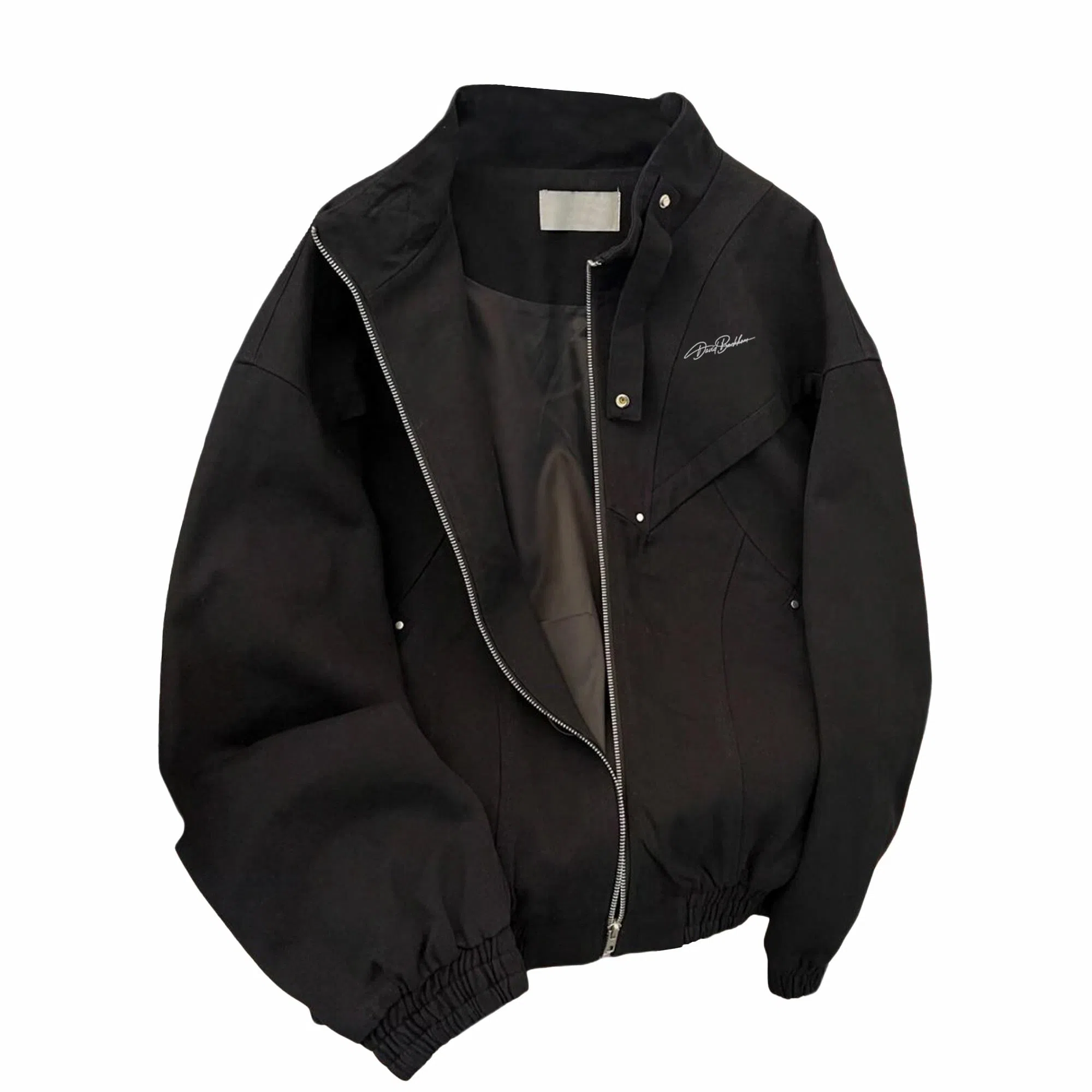 大卫贝肯 美式潮牌高街百搭夹克外套 男女同款 黑色