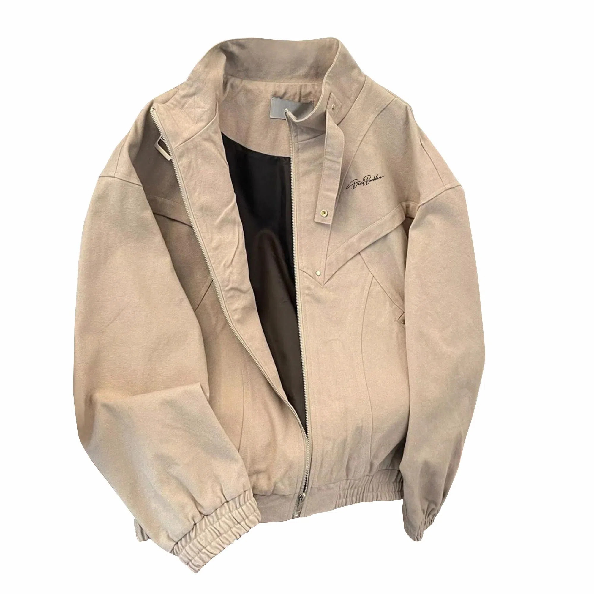 大卫贝肯 美式潮牌高街百搭夹克外套 男女同款 黑色