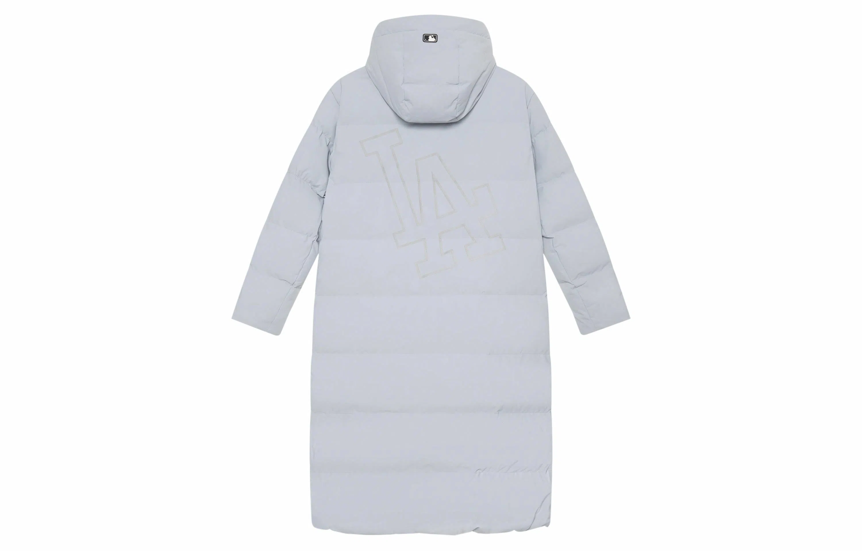 MLB Dodgers Logo Puffer Jacket Light Grey