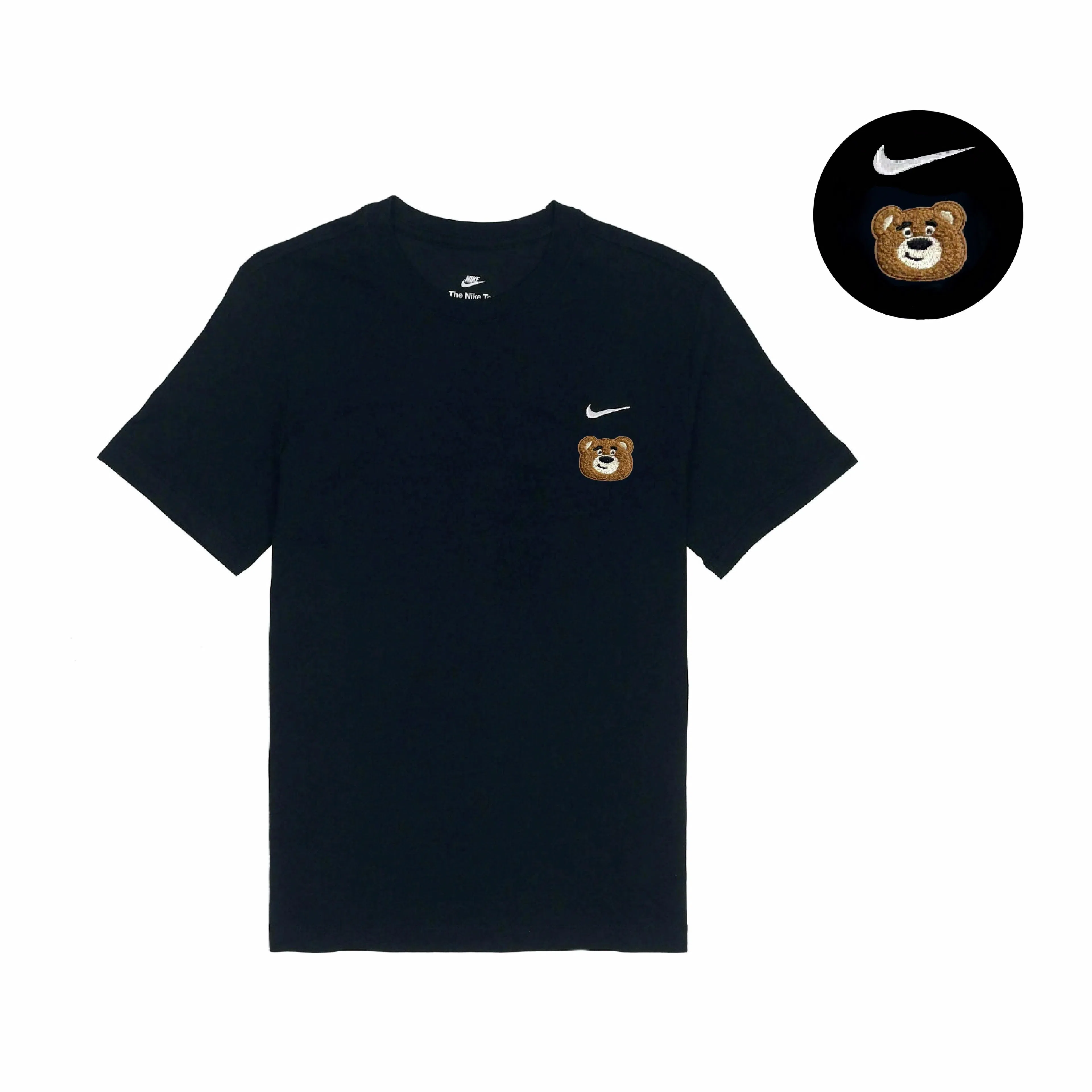Nike Retro Bear Embroidered Tee Black