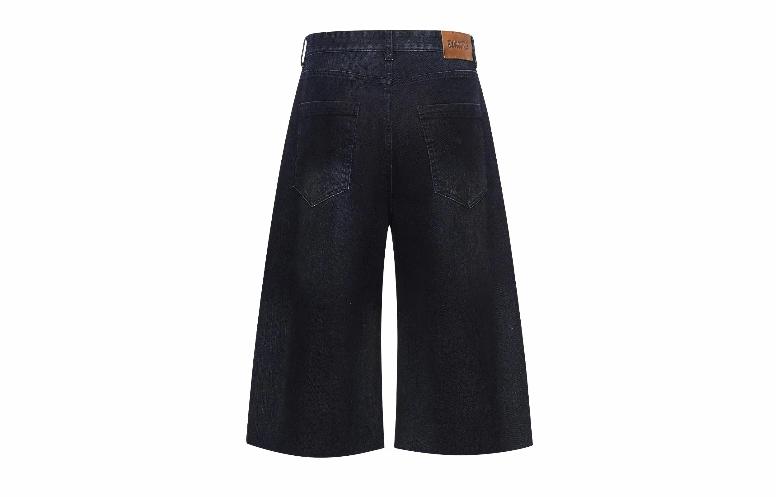 BLINDNOPLAN Washed Flocked Wide Leg Patchwork Jeans