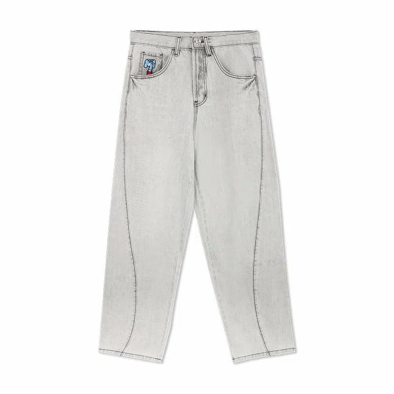 MIND ERROR Vintage Washed Elephant Jeans