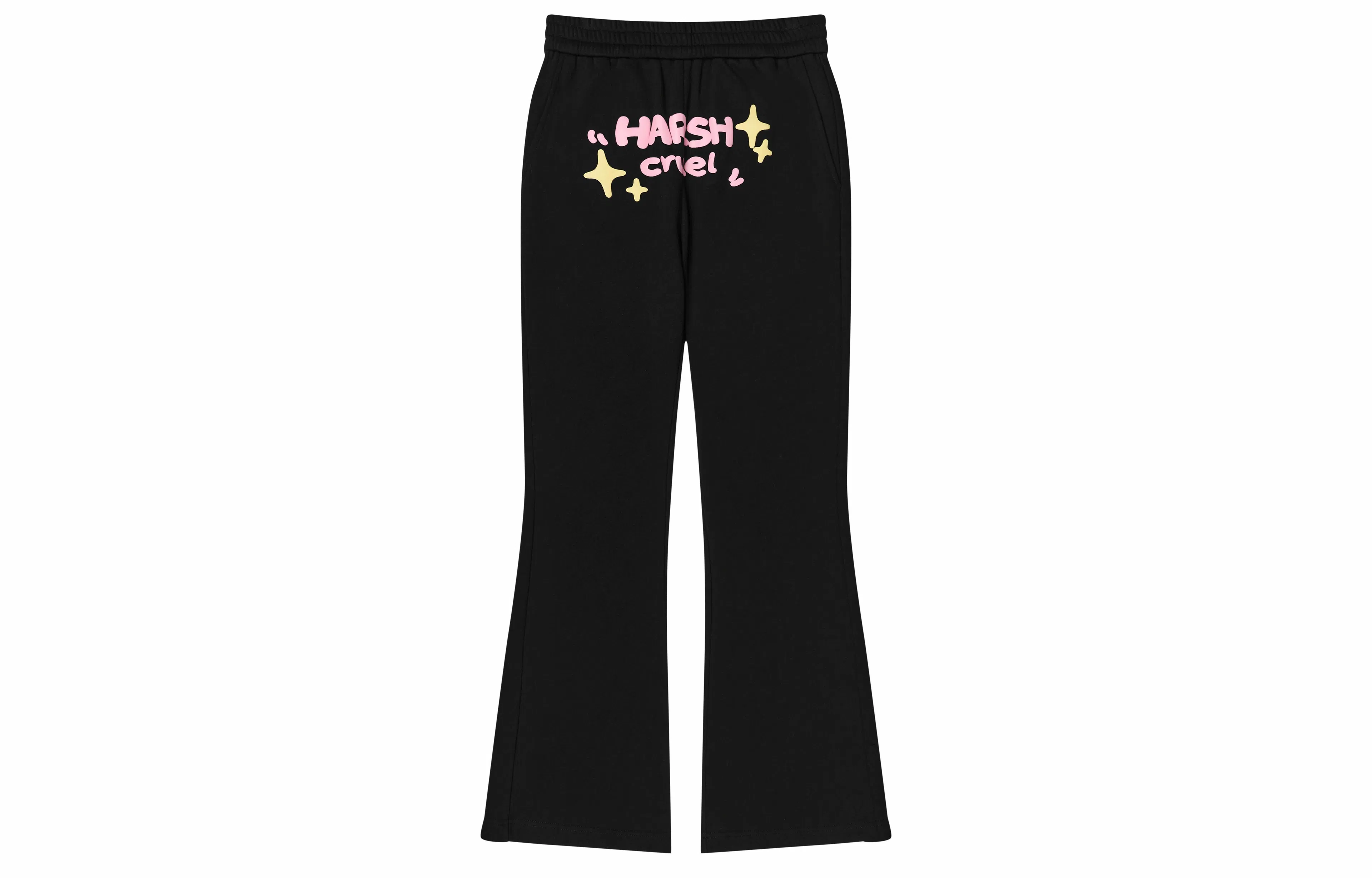 HARSH AND CRUEL Flare Pants Black