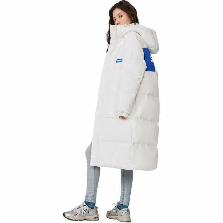 雅鹿 中长款保暖长袖羽绒服 男女同款