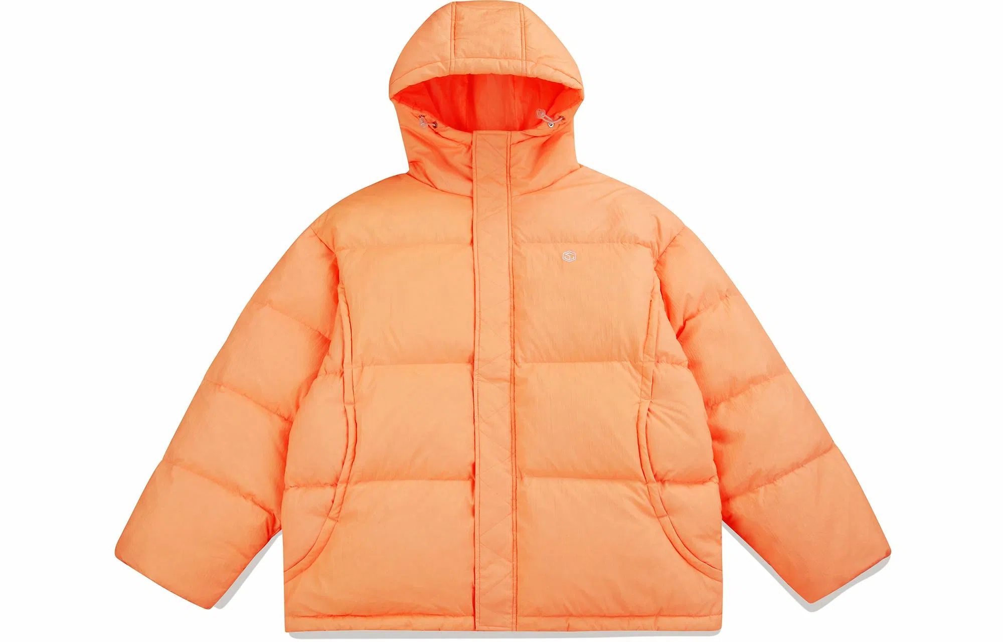 GUUKA Tech Hooded Down Jacket Orange