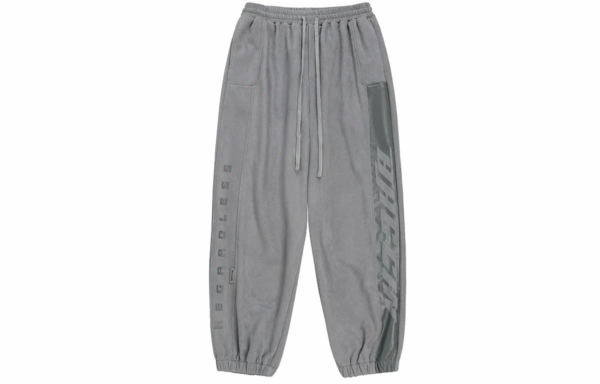 BJHG Asymmetric Suede Joggers