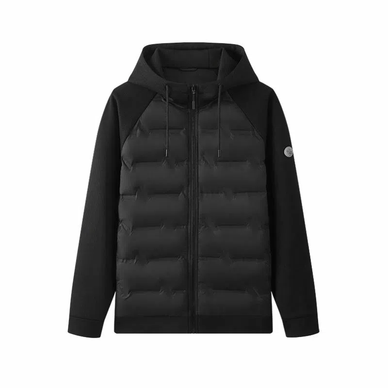 红豆 空气层卫衣领防水羽绒服 男款