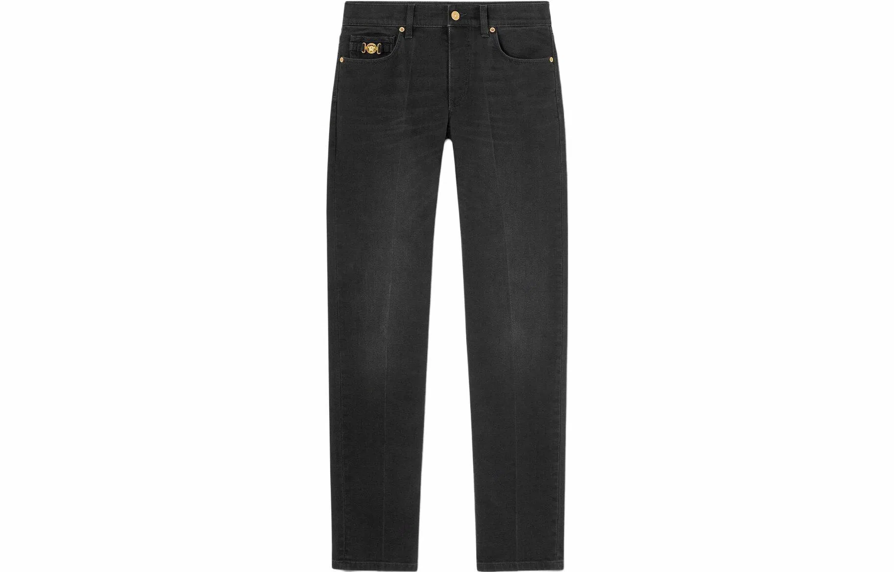 Versace Logo Slim Jeans Grey