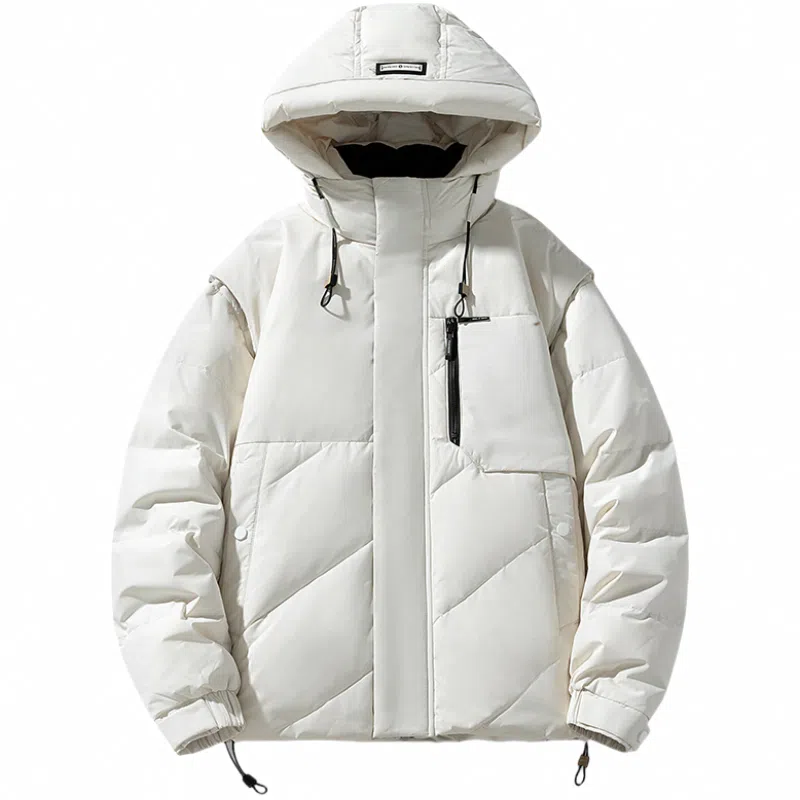 雅鹿 潮牌厚款御寒保暖时尚连帽城市户外百搭舒适宽松羽绒服 男款