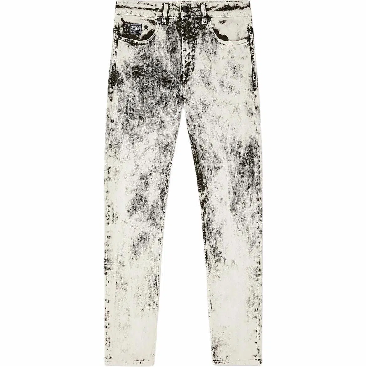 Versace Jeans Couture Bleached Slim Low-Rise Jeans White