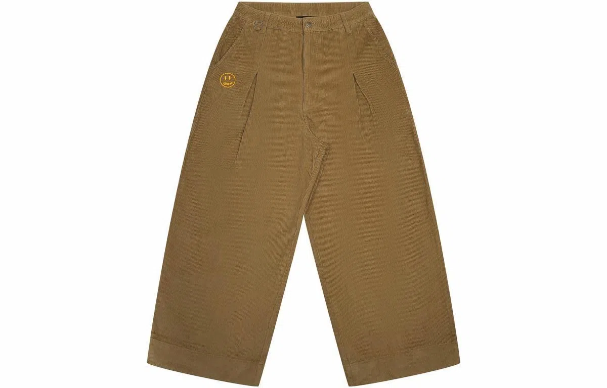 Drew House Corduroy Ultra Wide Pleated Pant Brown