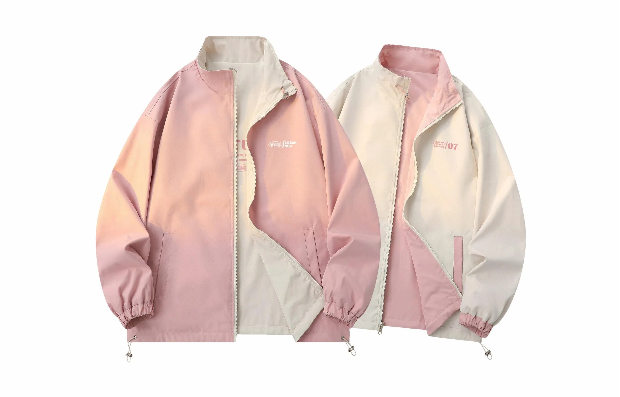 王者荣耀 鲁班七号星空梦想款 美式复古双面穿纯色街头潮流口袋户外登山旅游宽松休闲字母设计印花耐磨机能风通勤外套夹克 男女同款