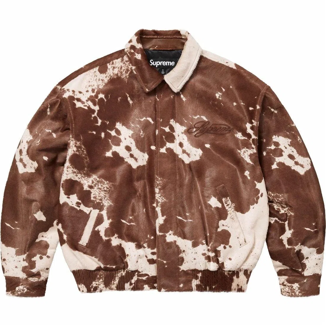 Supreme Ponyhair Varsity Jacket