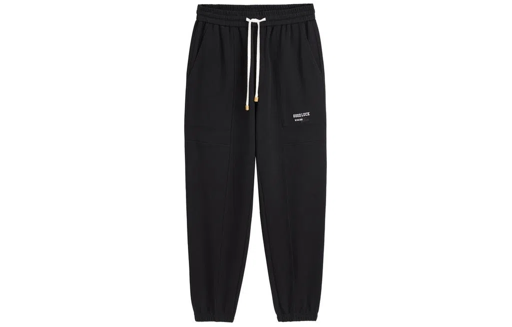 PEACEBIRD MEN SS24 CNY Casual Pants Black