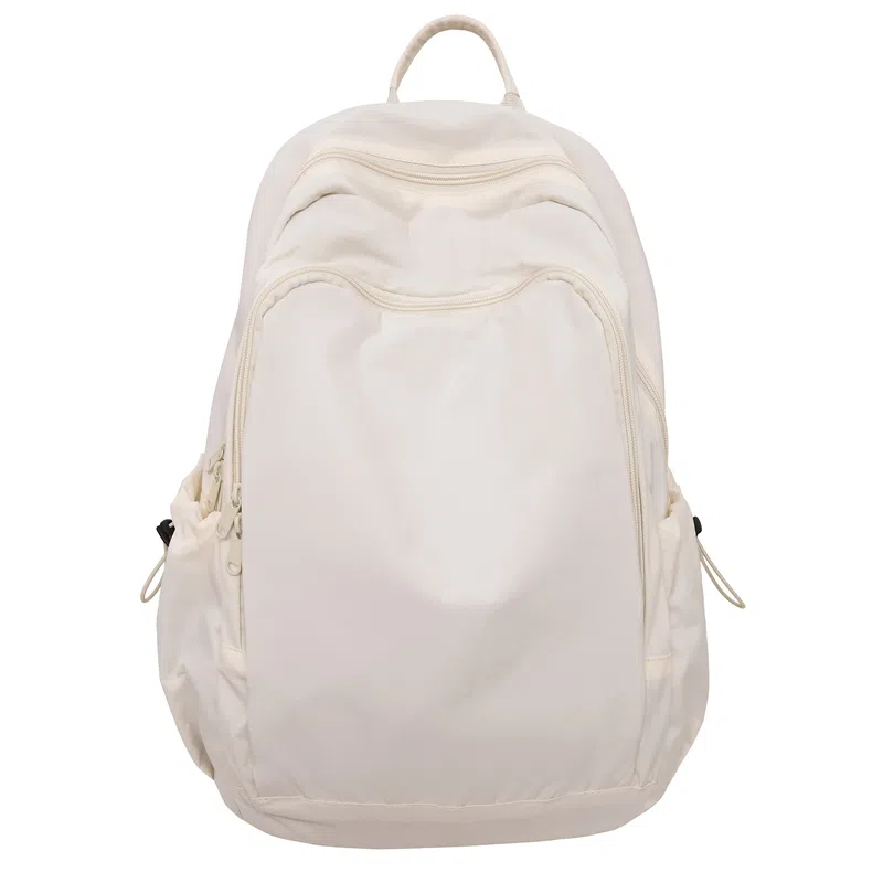 醇龙 书包韩版时尚纯色轻便大容量百搭旅行背包潮 尼龙 双肩包 常规 男女同款情侣款 多色