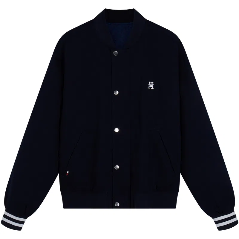 Tommy Hilfiger Reversible Jacquard Baseball Jacket