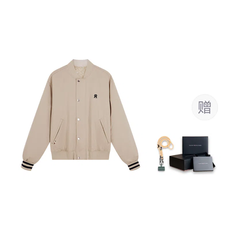 Tommy Hilfiger Reversible Jacquard Baseball Jacket