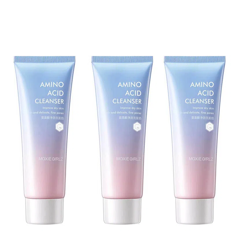 慕斯女孩  氨基酸净润洗面奶 清洁控油  去黑头提亮 淡痘印