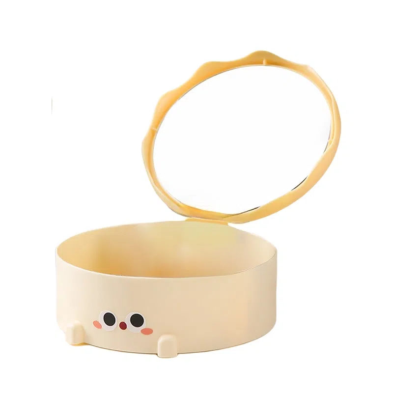 馨枕居 奶萌蛋糕 小熊首饰收纳化妆镜