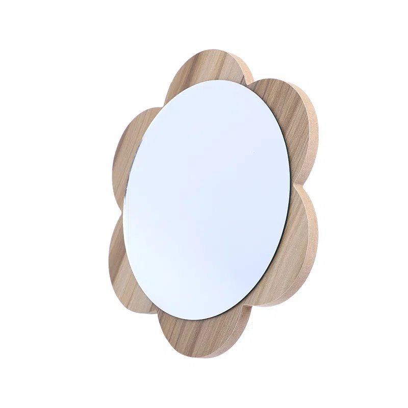 馨枕居 皇冠镜 复古木质化妆镜