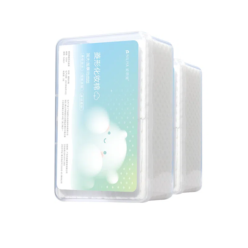 妮丽雅 菱形化妆棉 加大加厚盒装