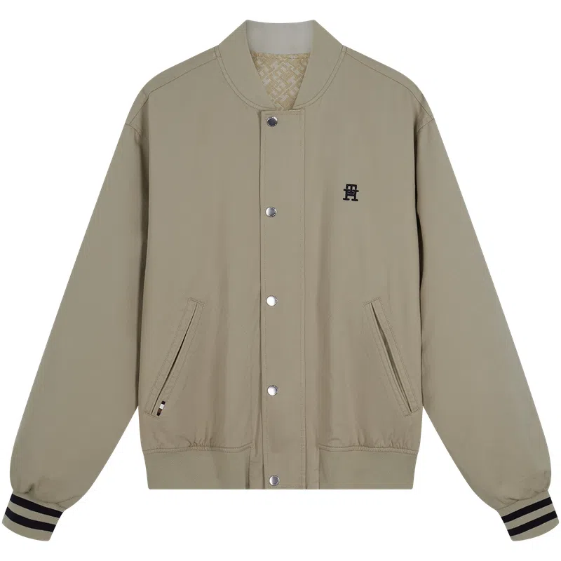 Tommy Hilfiger Reversible Jacquard Baseball Jacket