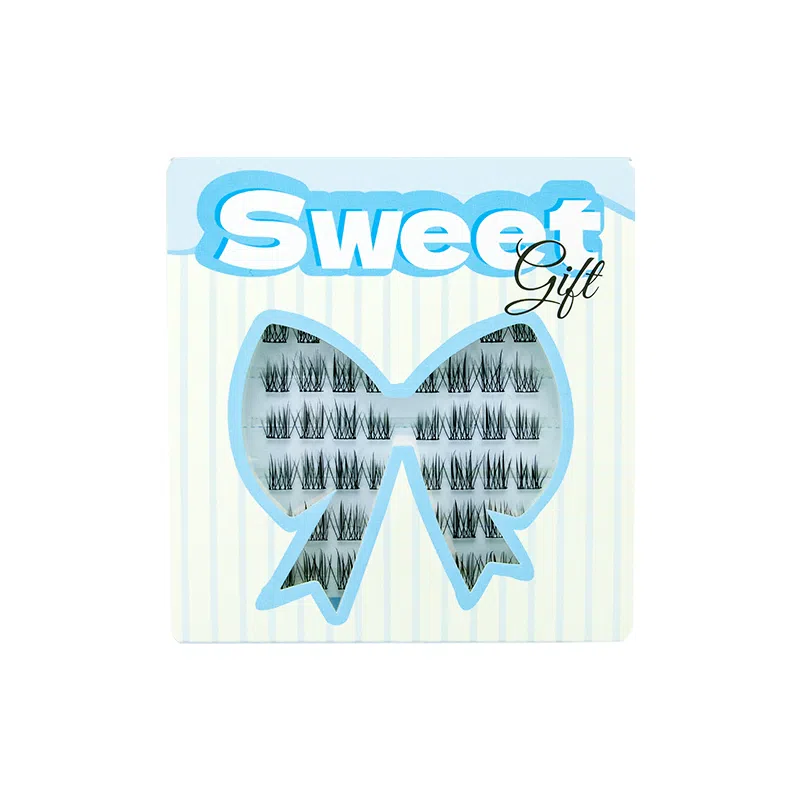 酷乐丝 免胶款羽扇双子星假睫毛 自然纤长款 春游必备 清透无感 仿真舒适 自然妈生