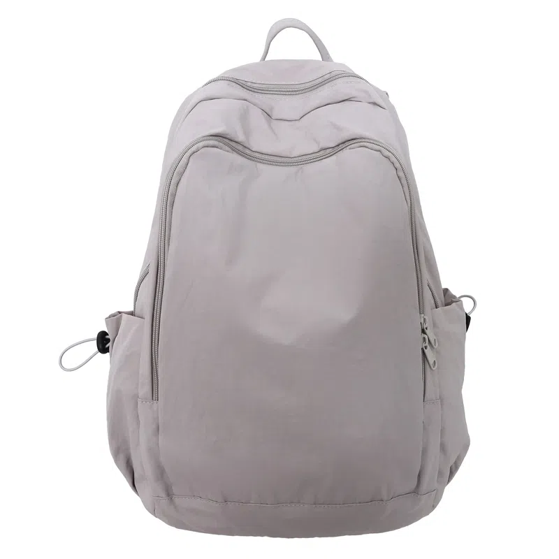 醇龙 书包韩版时尚纯色轻便大容量百搭旅行背包潮 尼龙 双肩包 常规 男女同款情侣款 多色