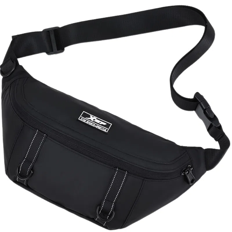 特步 单肩包潮流机能风胸包轻便多功能耐用运动学生早八通勤 织物 斜挎包 男女同款情侣款 多色