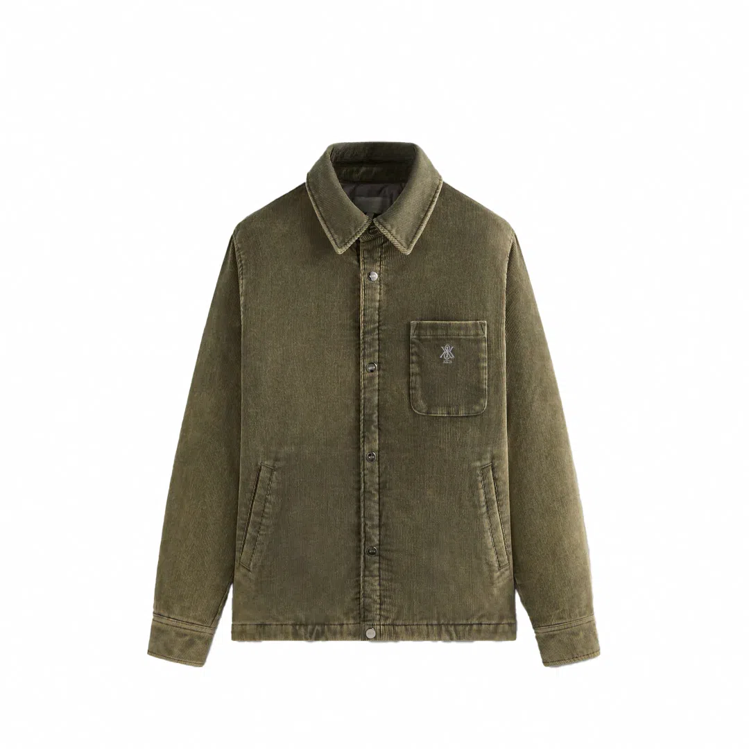 KITH FW24 Washed Corduroy Brixton Puffed Shirt Jacket