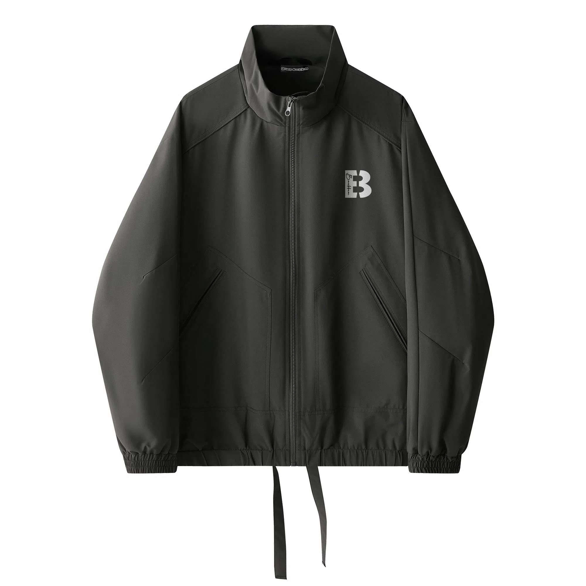 大卫贝肯 美式基础款纯色个性字母印花户外防风保暖宽松舒适休闲百搭工装夹克外套 男女同款