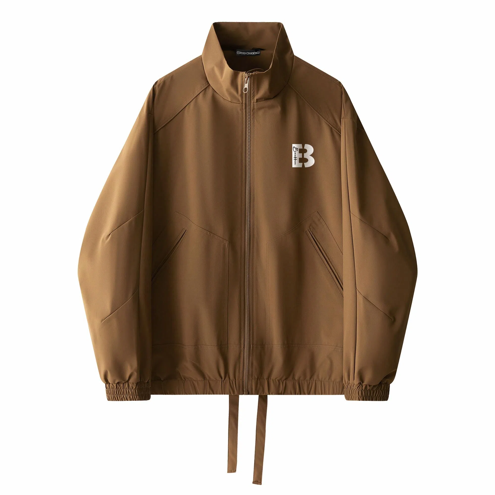 大卫贝肯 美式基础款纯色个性字母印花户外防风保暖宽松舒适休闲百搭工装夹克外套 男女同款