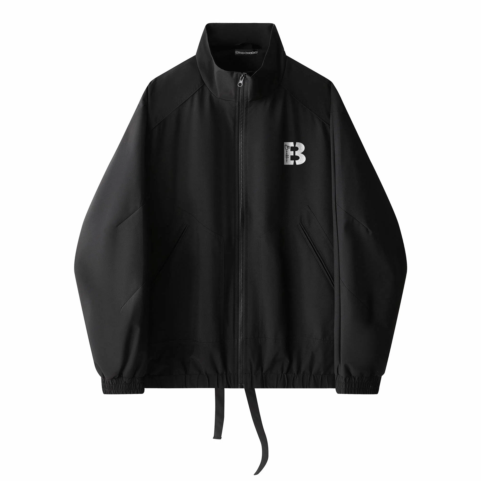 大卫贝肯 美式基础款纯色个性字母印花户外防风保暖宽松舒适休闲百搭工装夹克外套 男女同款