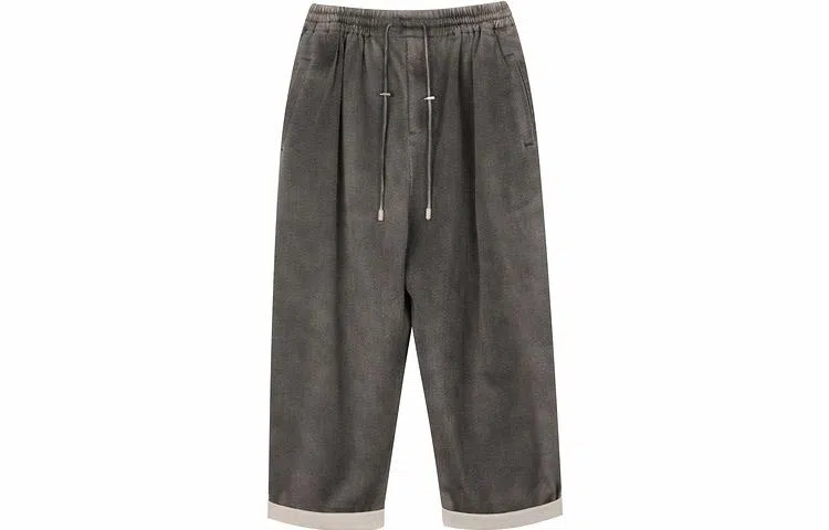 速写 系带渐变休闲长裤 男女同款