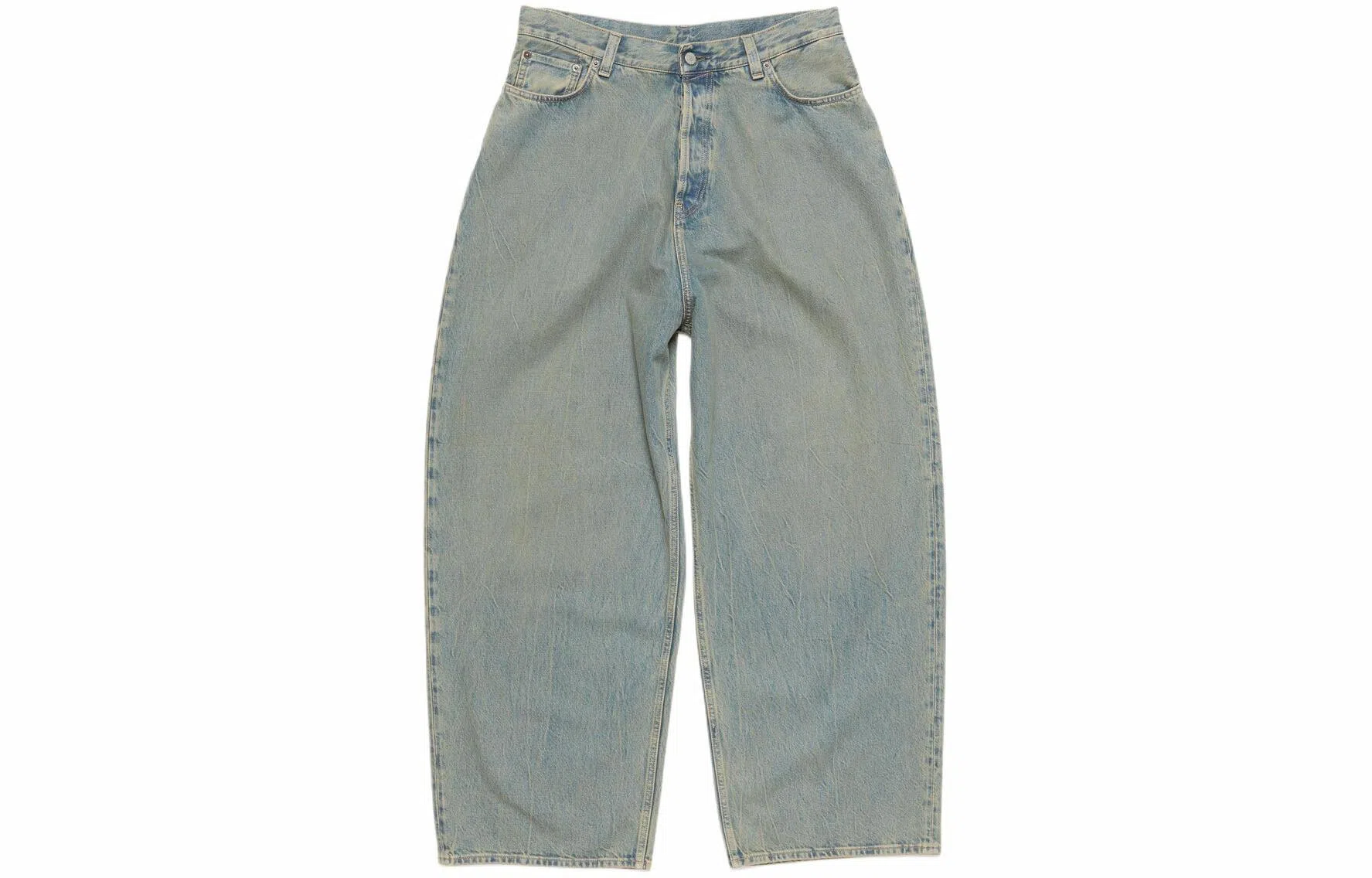 Acne Studios SS24 Loose Fit Mid Waist Jeans Blue