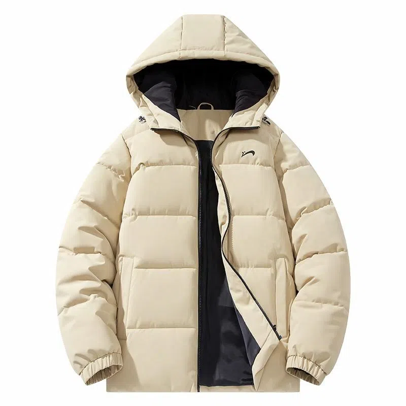 贵人鸟 保暖加厚连帽防风棉服 男女同款