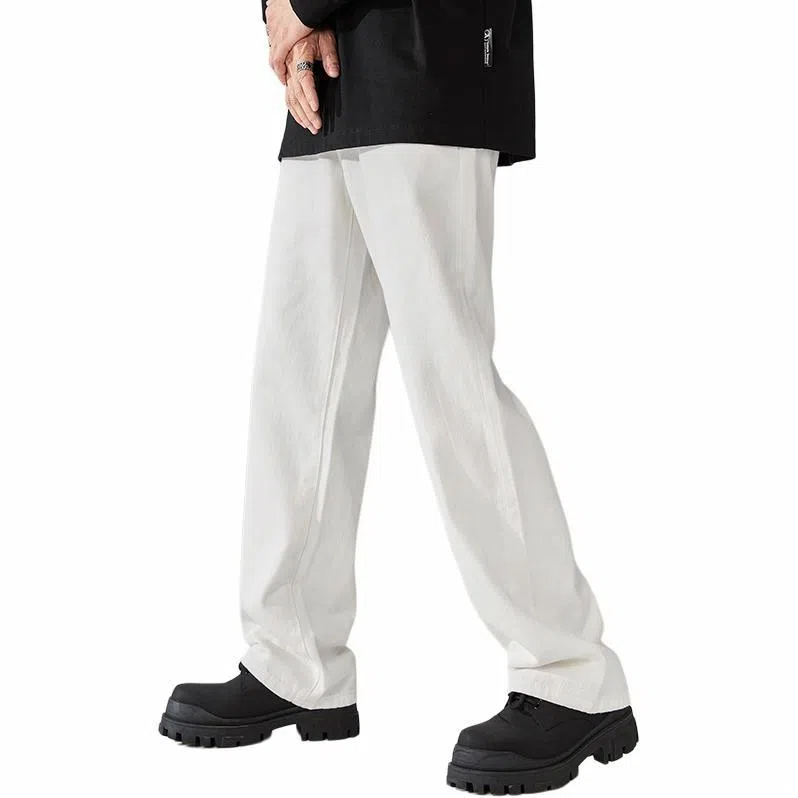 ALL IN Ivory White Wide Leg Jeans