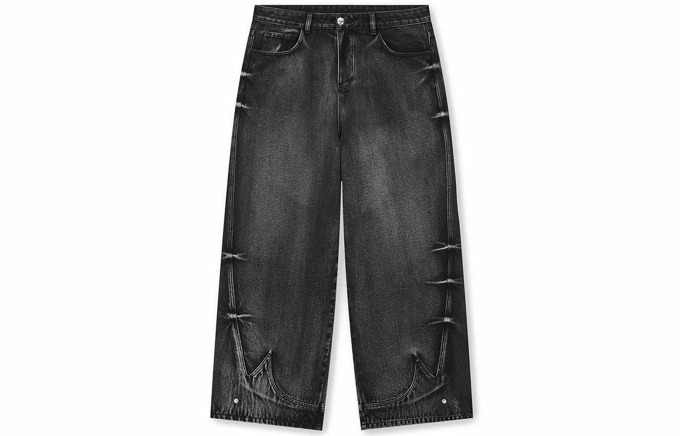 DICETINY Wide Leg Jeans Carbon Black