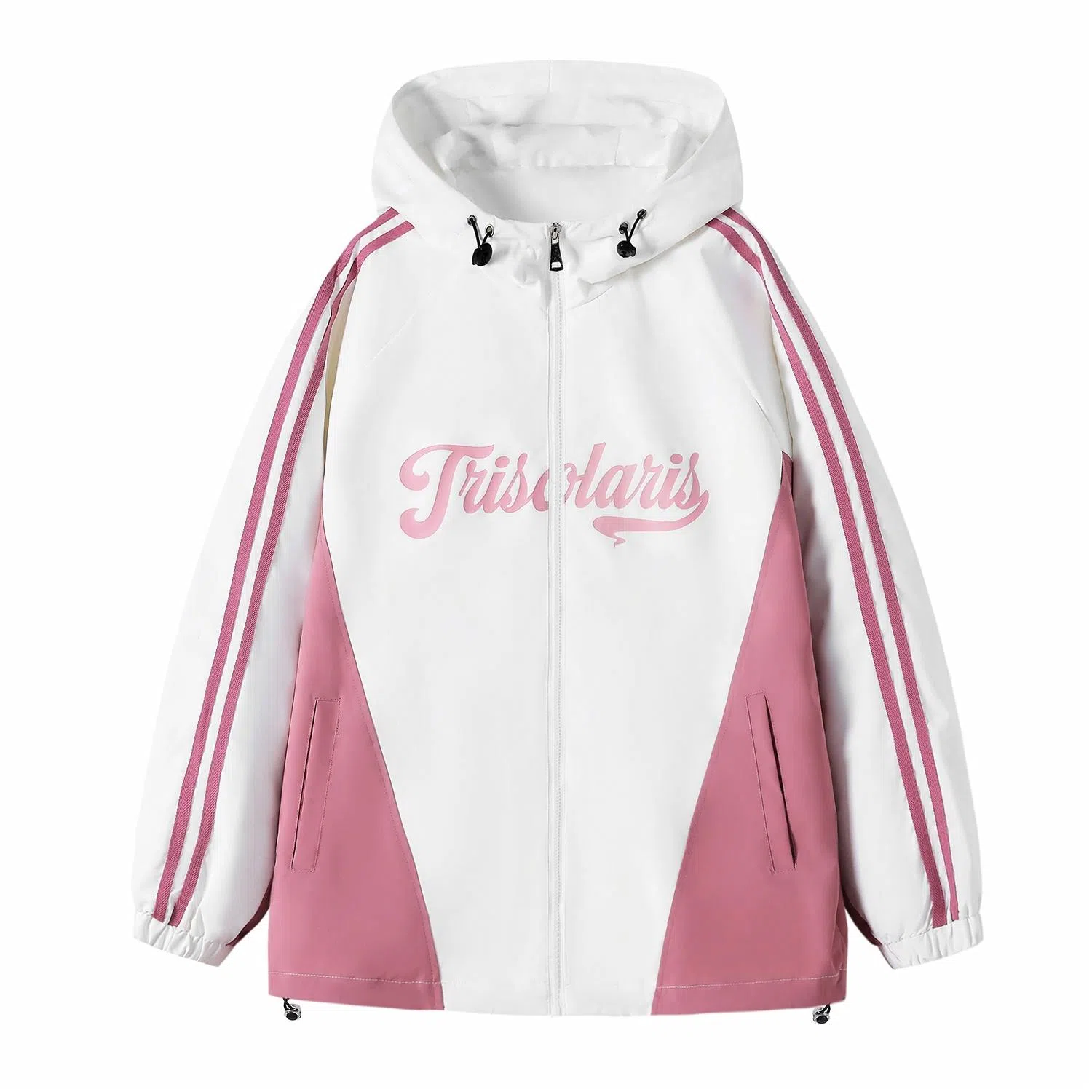 三体  文明水滴圣母眼泪系列 基础款字母印花连帽  防水防风冲锋衣 男女同款