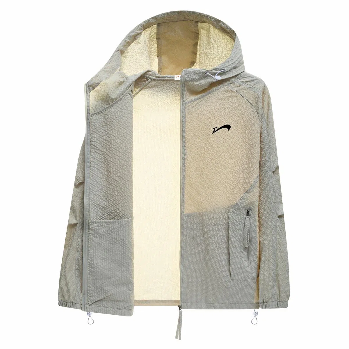 贵人鸟 纯色防紫外线休闲薄款连帽防晒服 男女同款