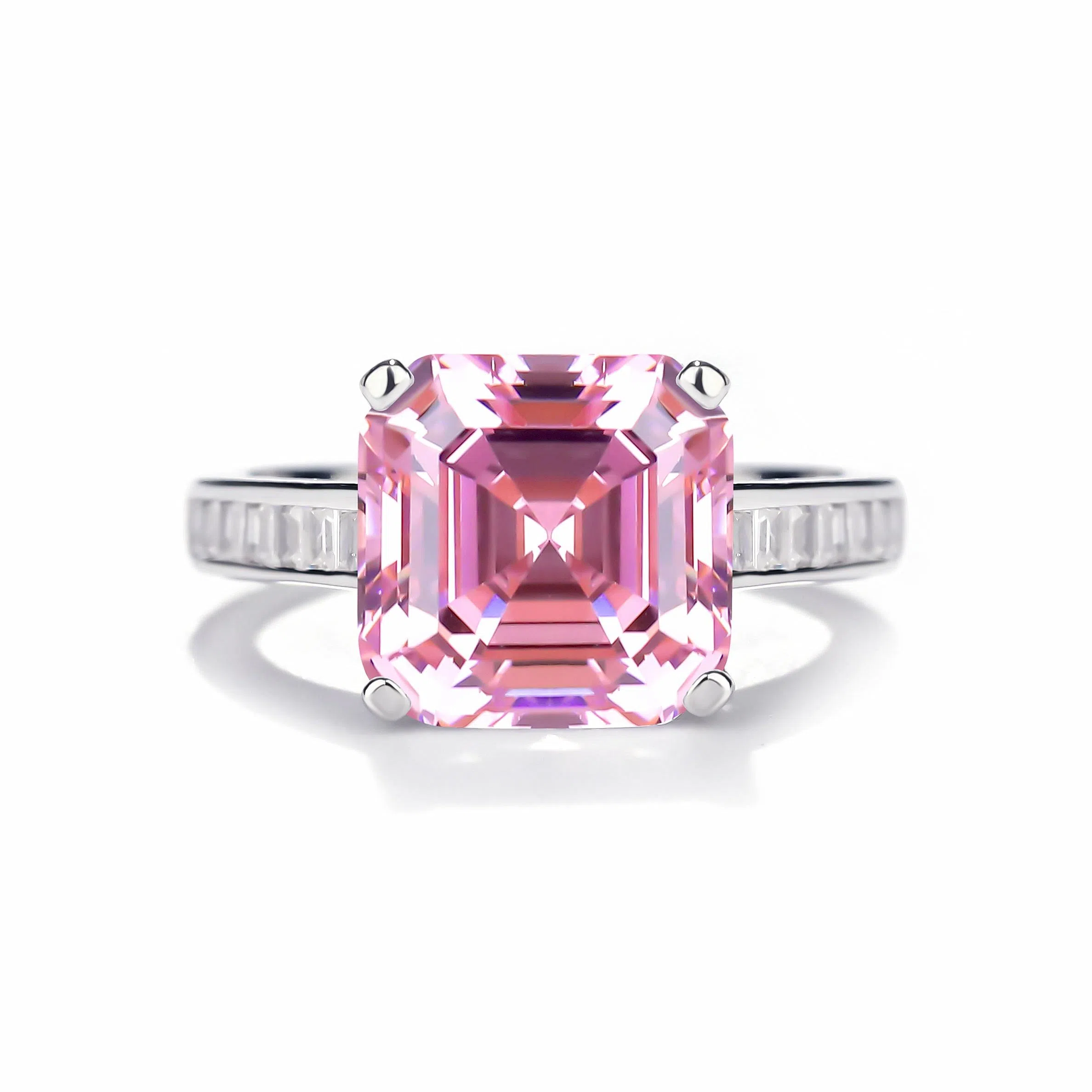 金杰福 阿斯切冰花 时尚 培育钻石 戒指 男女同款情侣款