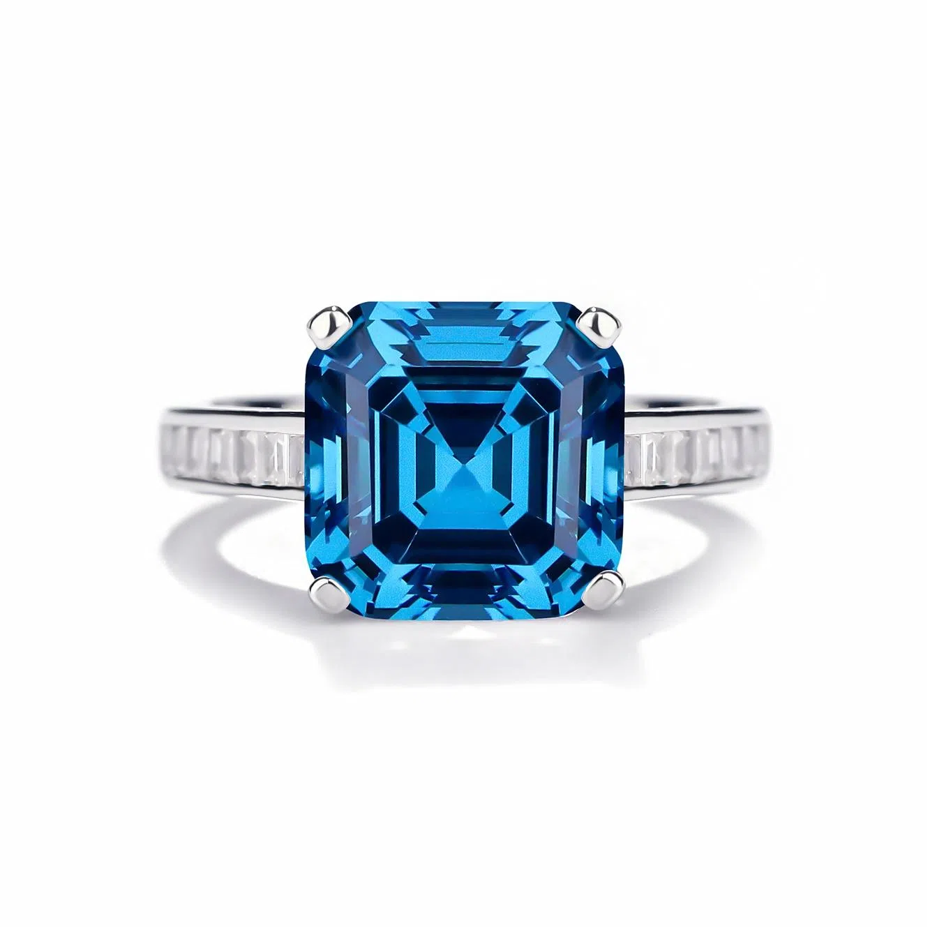 金杰福 阿斯切冰花 时尚 培育钻石 戒指 男女同款情侣款